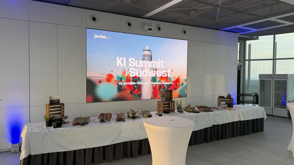 Kaltes Buffet beim KI-Summit Südwest